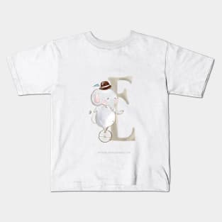 E for Elephant Kids T-Shirt